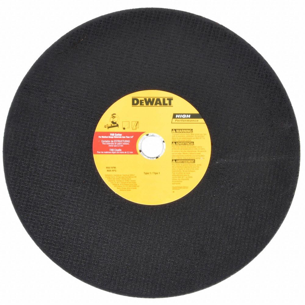 DeWalt DW8002 14 X 7/64 X 1IN BAR CUTTER CHOPSAW WHEEL