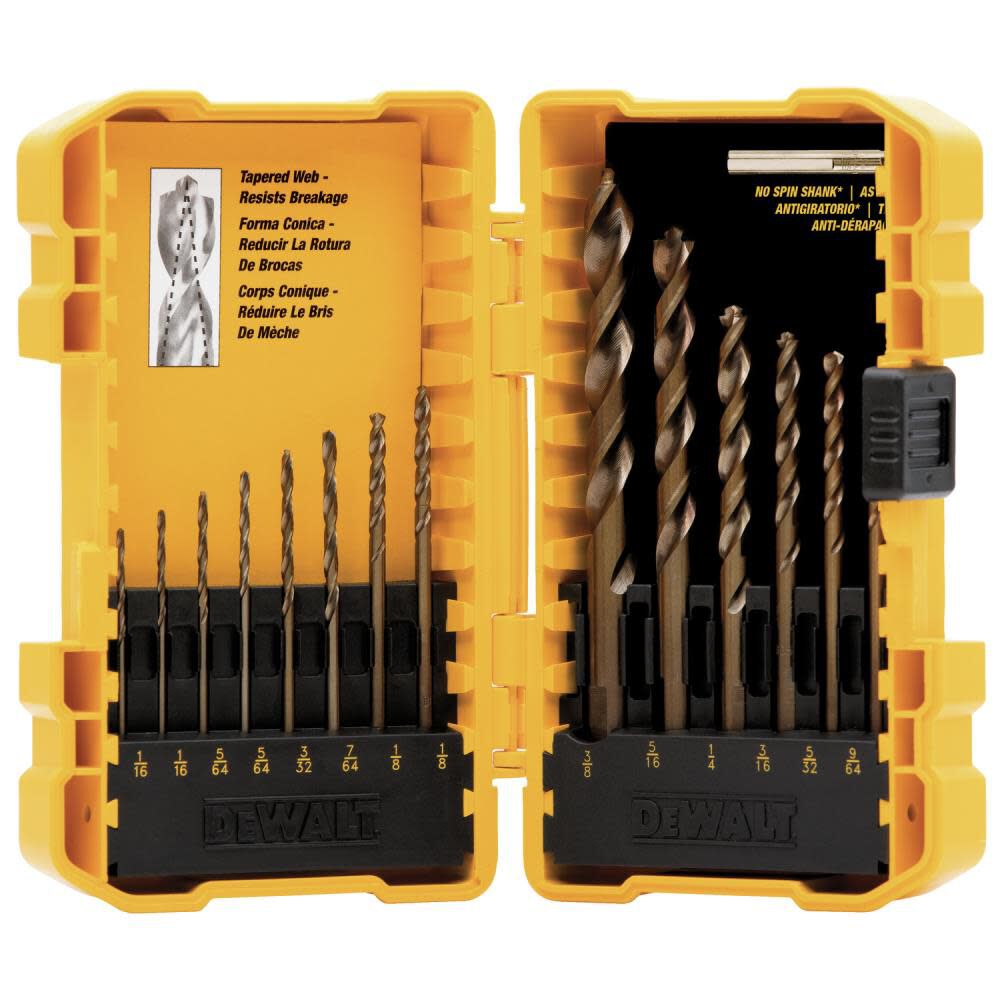 DeWalt DW1169 14PC GOLD FERROUS PILOT POINT SET