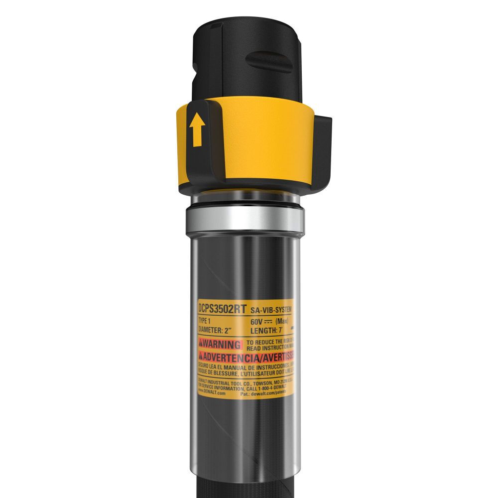 DeWalt DCPS3502RT Rubber Tip 2IN VIBRATOR HEAD-7FT SHAFT
