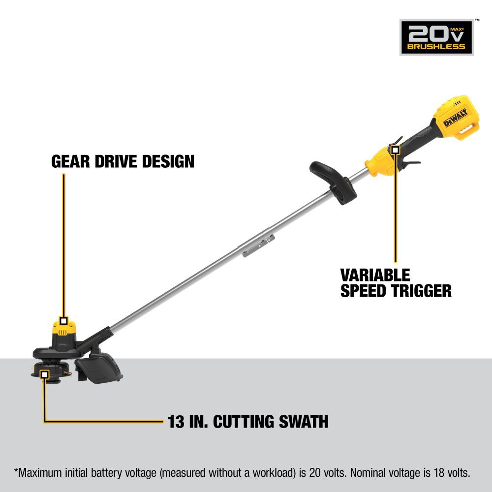 DeWalt DCST925B DW 20v BRUSHED STRING TRIMMER BARE