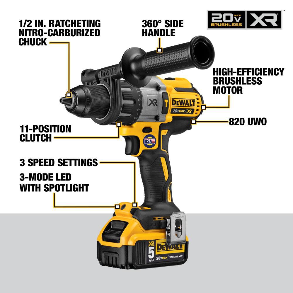 DeWalt DCK494P2 20V MAX XR LI-ION 4-TOOL COMBO KIT