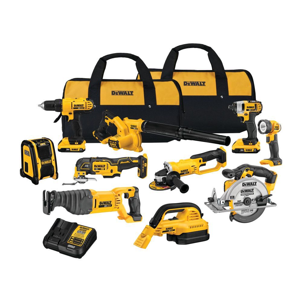 DeWalt DCK1020D2 20V MAX LI-ION 10-TOOL COMBO KIT