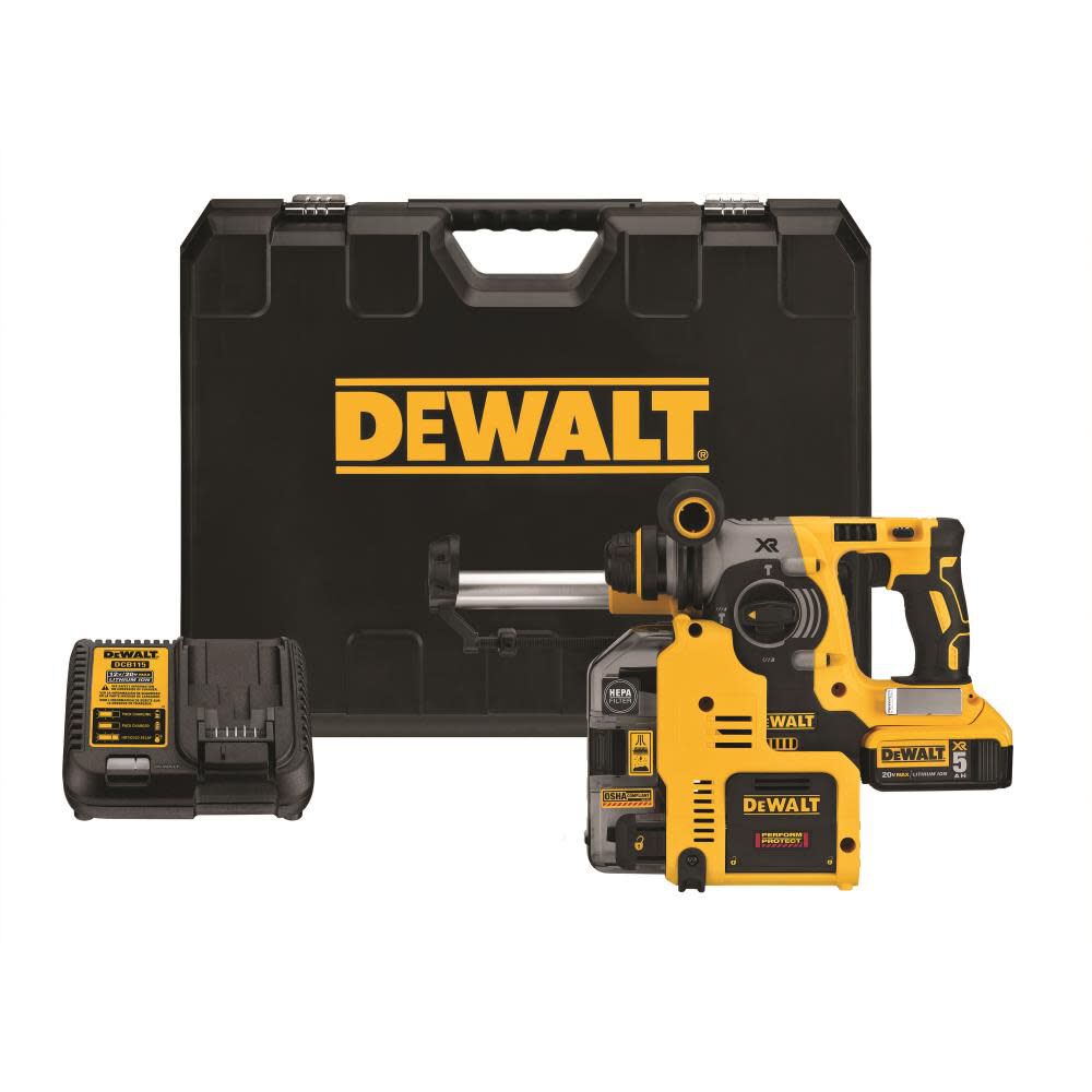 DeWalt DCH273P2DHO 1IN SDS HAMMER KIT W/DUST COLLECTION