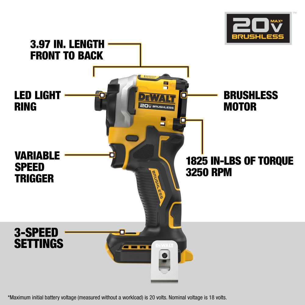 DeWalt DCK200D1P1 20V MAX 2 TOOL COMBO KIT