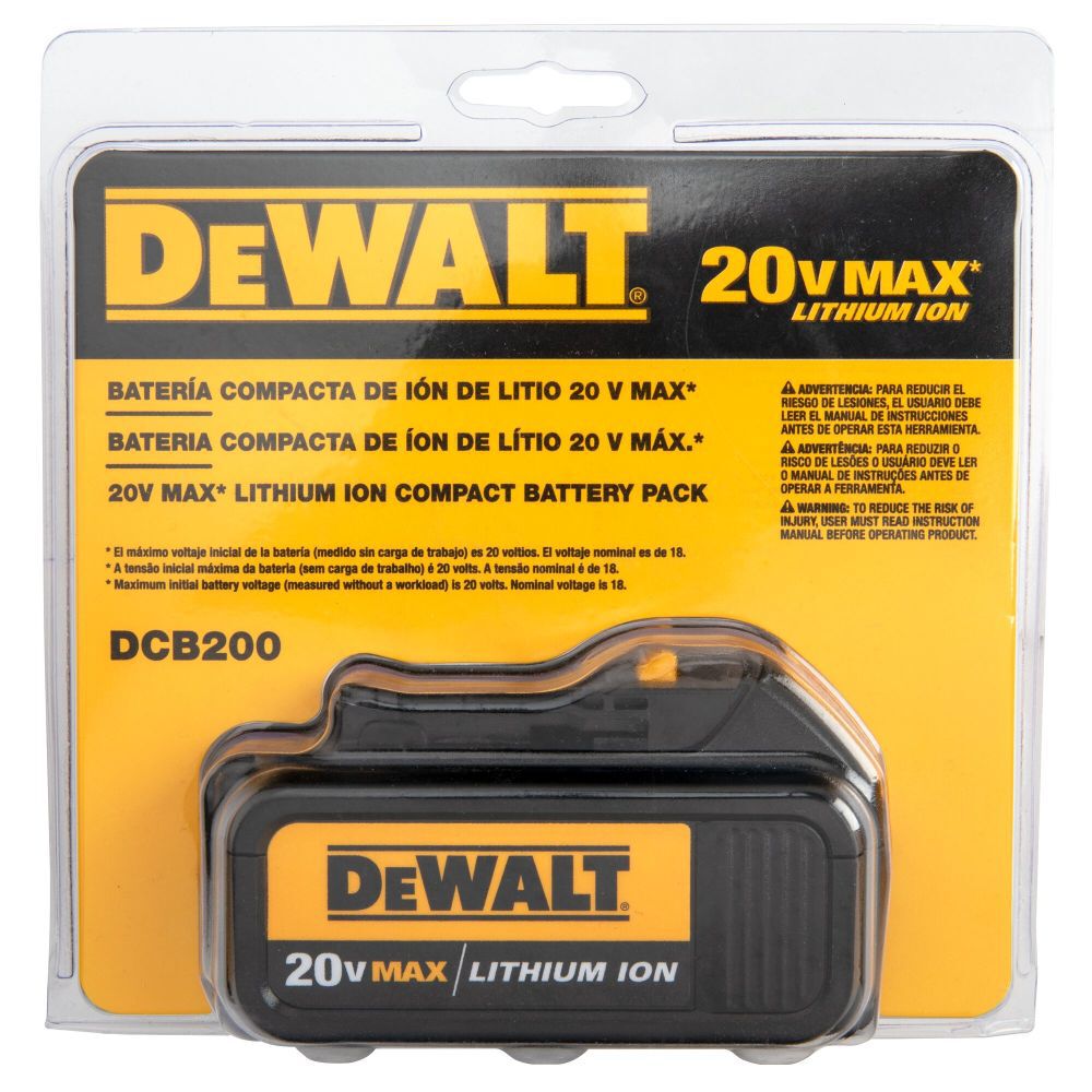 DeWalt DCB200 20V MAX 3.0 AH LI-ION BATTERY PACK