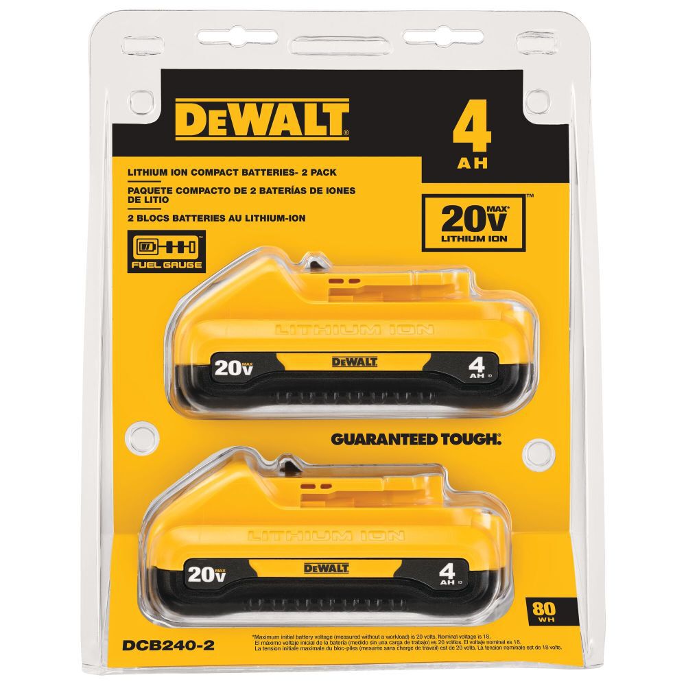 DeWalt DCB240-2 20V MAX COMPACT 4Ah DUAL PACK
