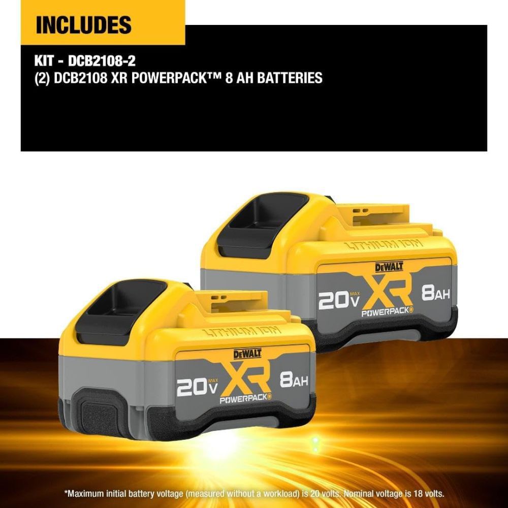 DeWalt DCB2108-2 SHELL 20V MAX XR 8AH DUAL PACK