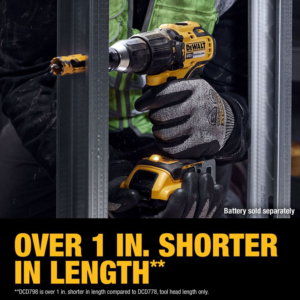 DeWalt DCD798B 20V BRUSHLESS COMPACT HD/DRIVER - BARE