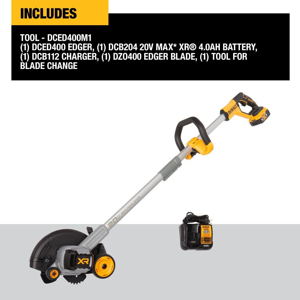DeWalt DCED400M1 DW 20V EDGER W/ 4AH BATTERY