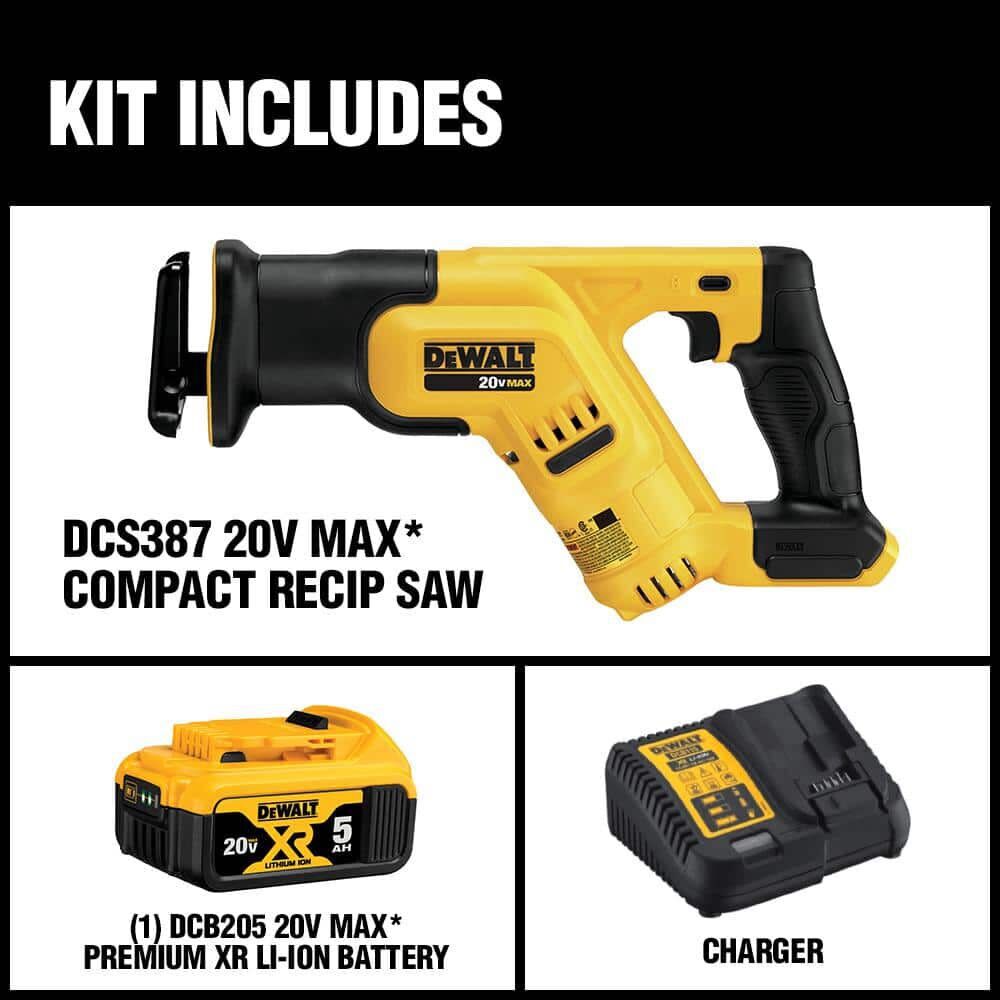 DeWalt DCS387P1 20V MAX COMPACT RECIP SAW