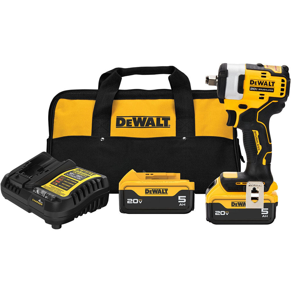 DeWalt DCF911P2 20V 1/2IN CMPCT IMP WRENCH KIT