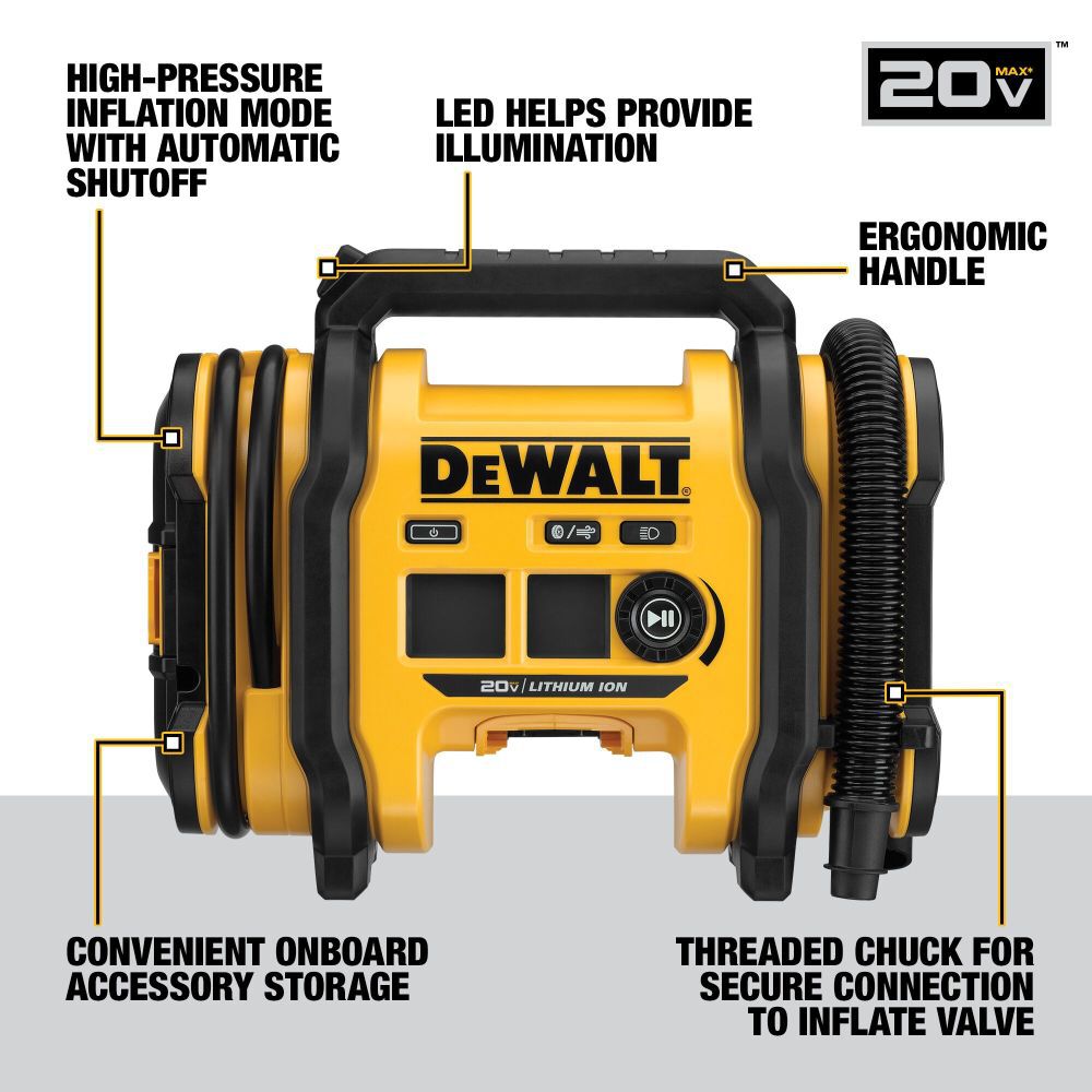 DeWalt DCC020IB 20V MAX INFLATOR BARE