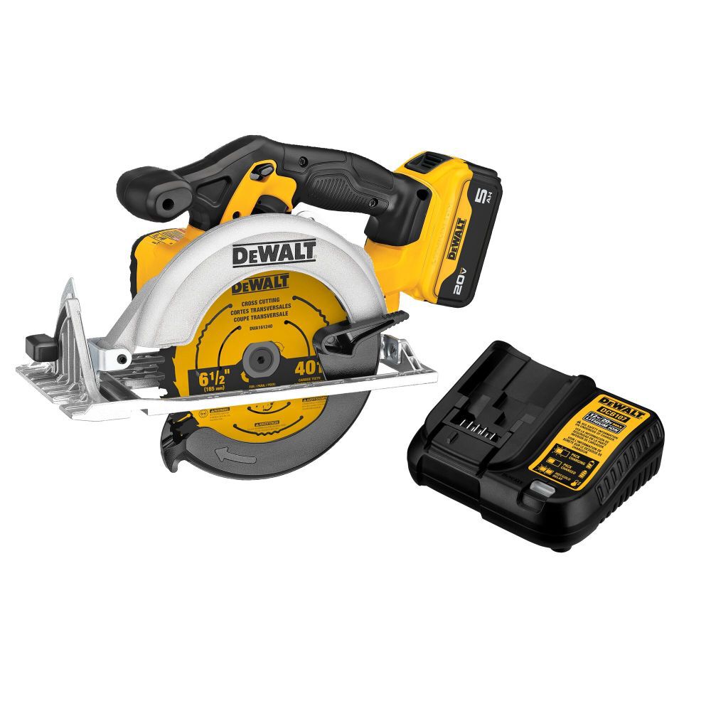 DeWalt DCS391P1 20V MAX 6-1/2IN CIRCULAR SAW KIT(5.0AH)