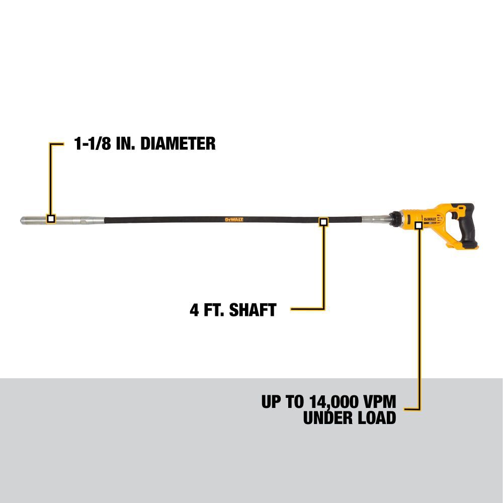 DeWalt DCE531B 20V MAX CONCRETE PENCIL VIBRATOR BARE