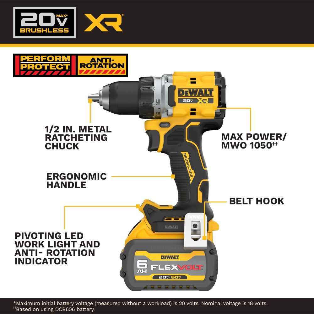 DeWalt DCD801T1 20V Max XR Drill/Driver kit