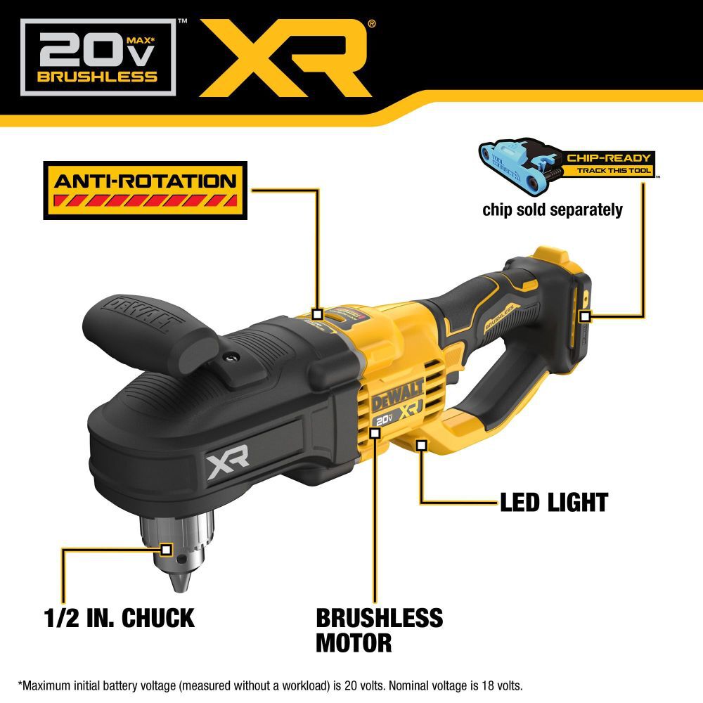 DeWalt DCD446B 20V MAX XR BRUSHLESS CORDLESS COMPACT