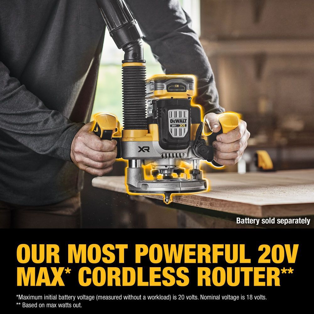 DeWalt DCW620B 20V MAX XR 2-1/4 HP PLUNGE ROUTER