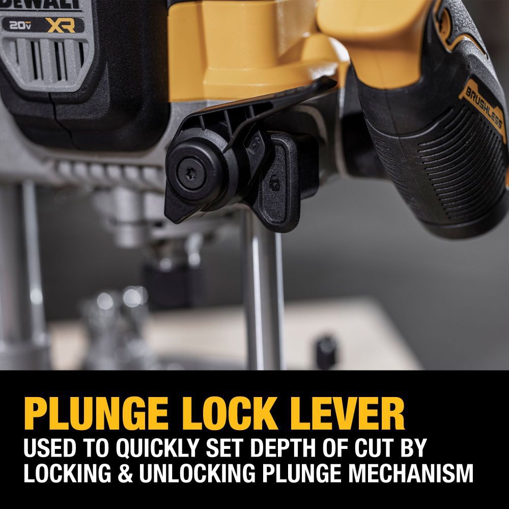 DeWalt DCW620B 20V MAX XR 2-1/4 HP PLUNGE ROUTER