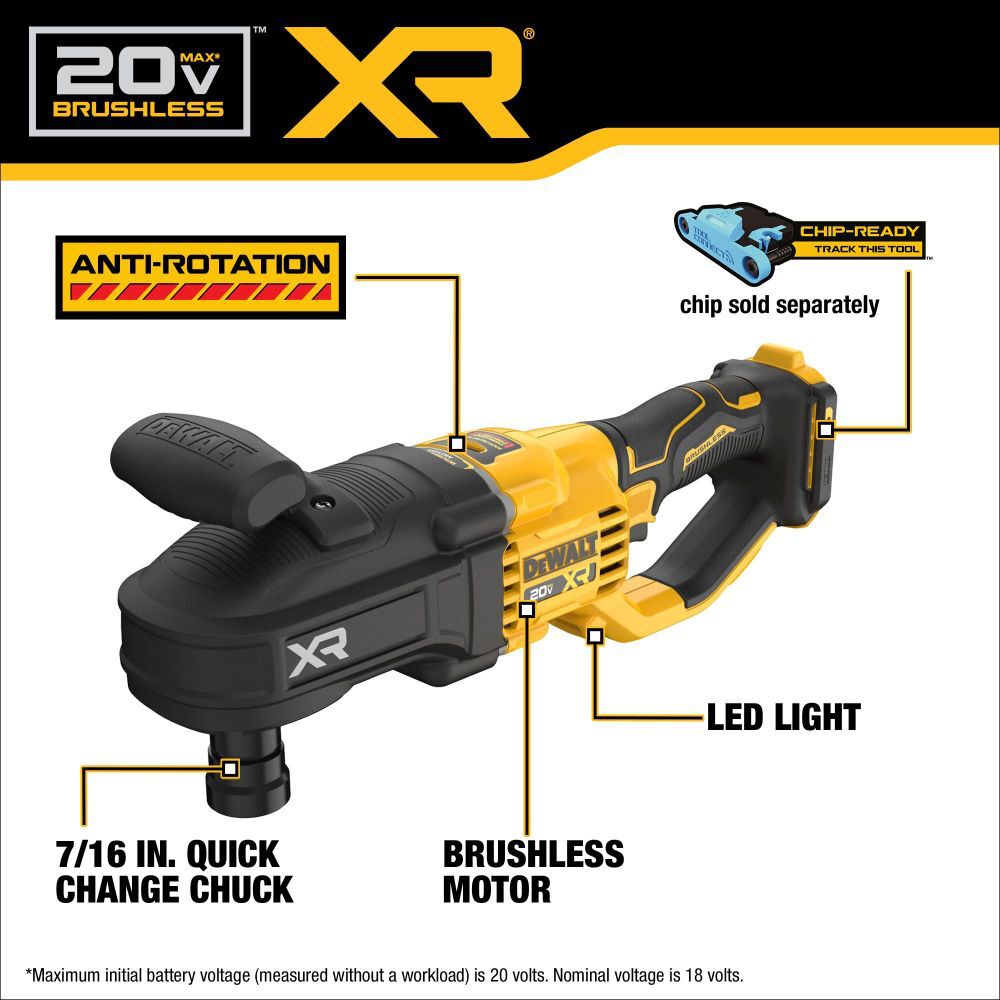 DeWalt DCD447B 20V MAX XR BRUSHLESS CORDLESS 7/16 IN