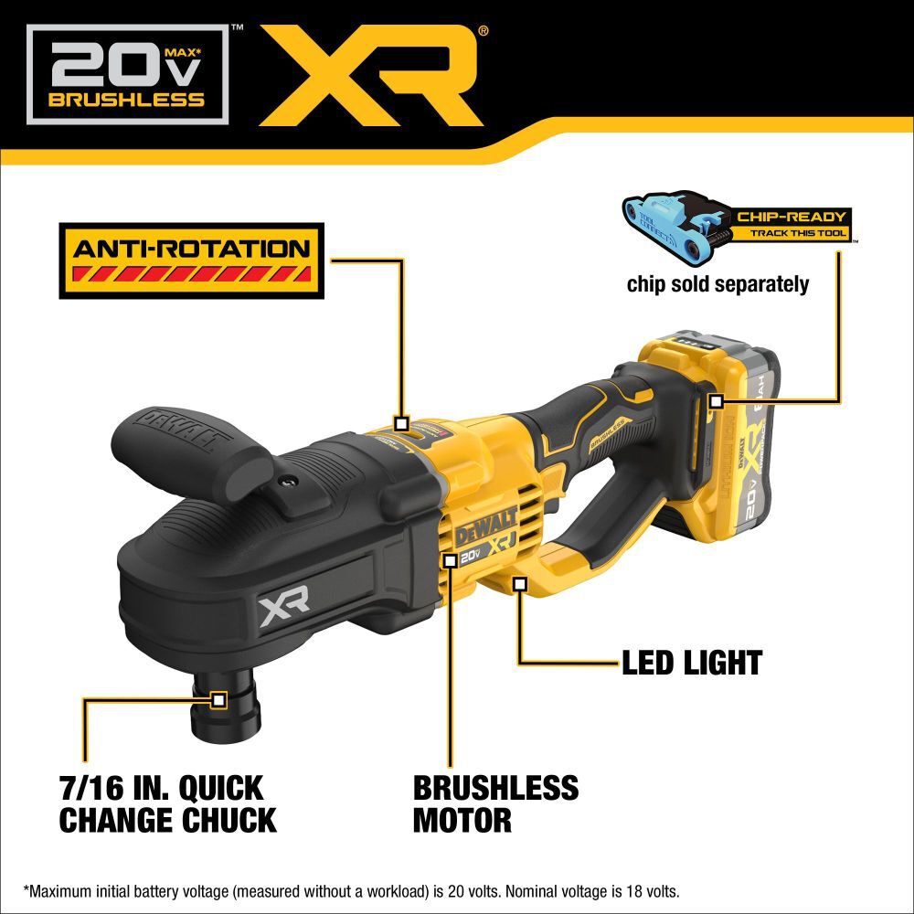 DeWalt DCD447WW1 20V MAX XR BRUSHLESS CORDLESS 7/16 IN