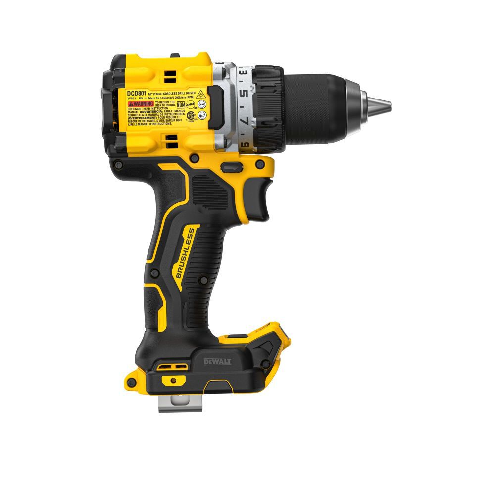 DeWalt DCD801B 20V MAX XR DRILL DRIVER - BARE