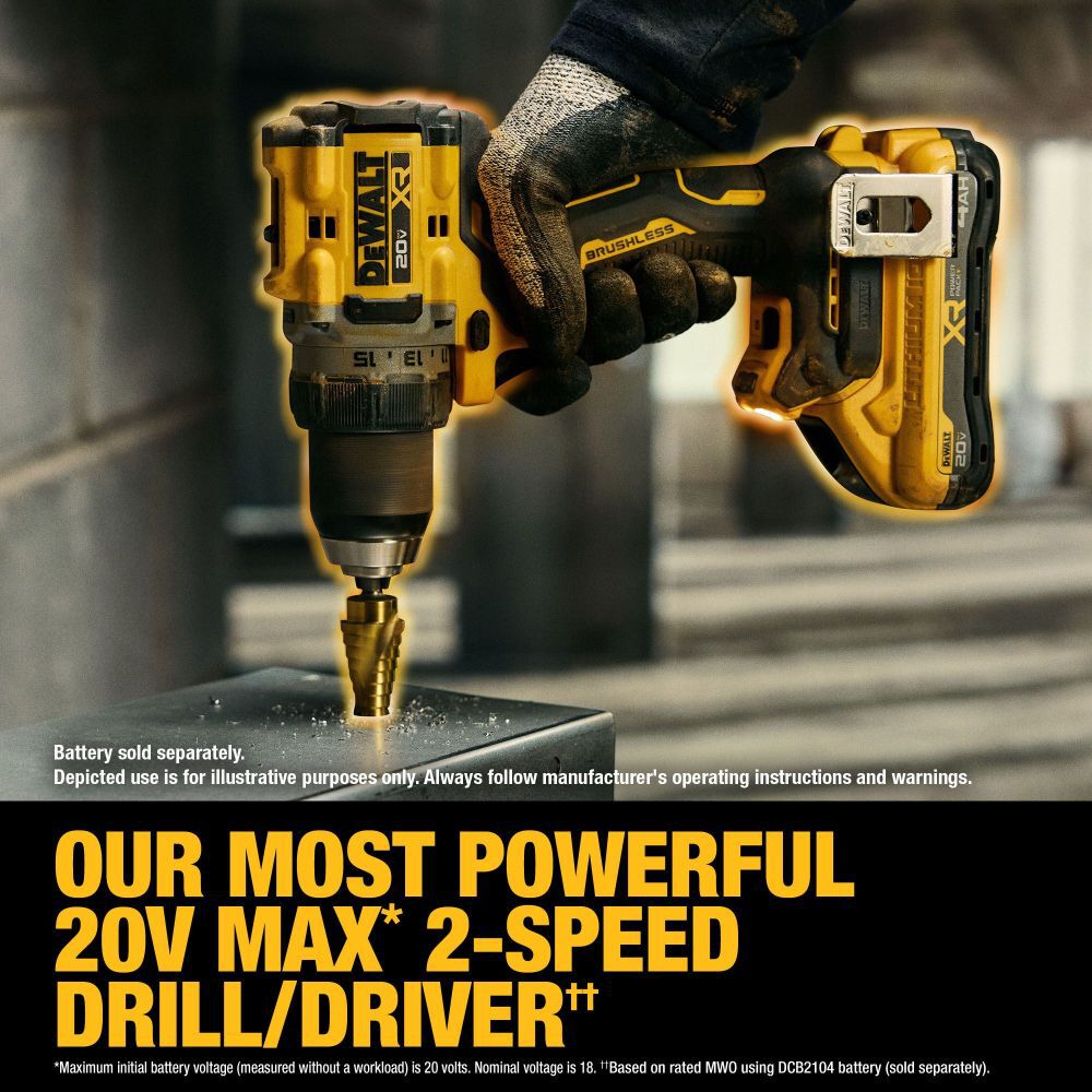 DeWalt DCD801B 20V MAX XR DRILL DRIVER - BARE