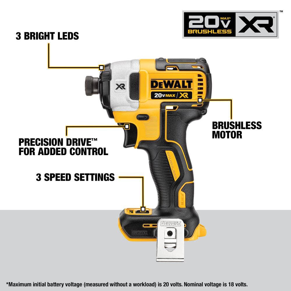 DeWalt DCK449P2 20V MAX XR BRUSHLESS 4-TOOL COMBO KIT