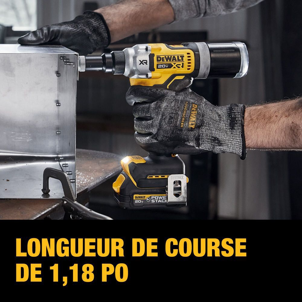DeWalt DCF414GE2 20V MAX 1/4 RIVET TOOL PS 2X1.7AH GFN KT