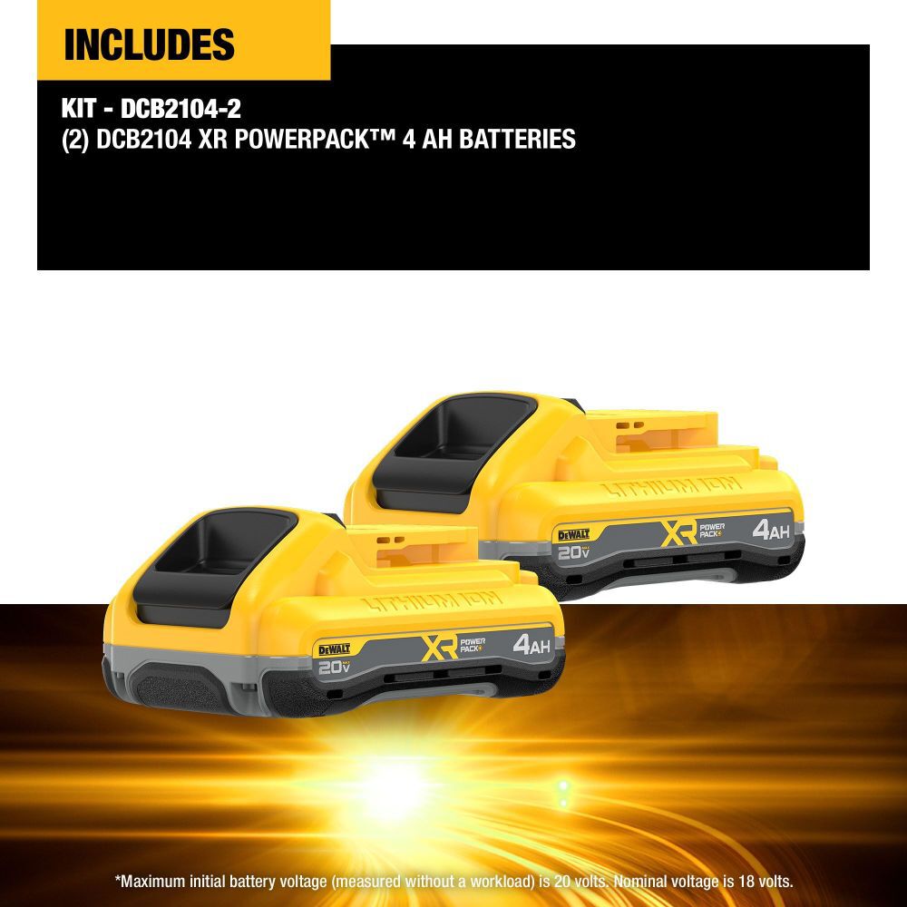 DeWalt DCB2104-2 20V MAX XR 4Ah DUAL PACK