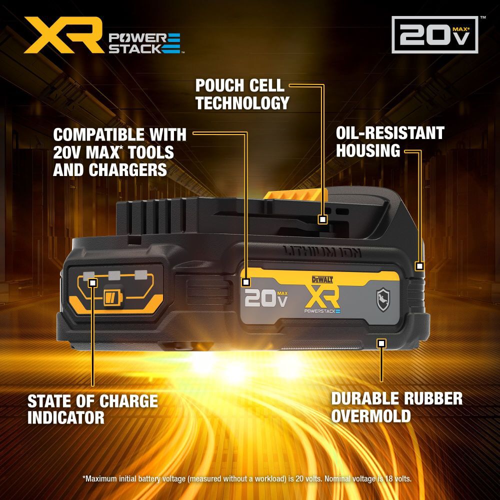 DeWalt DCBP034G 20V MAX POWERSTACK GFN COMPACT BATTERY