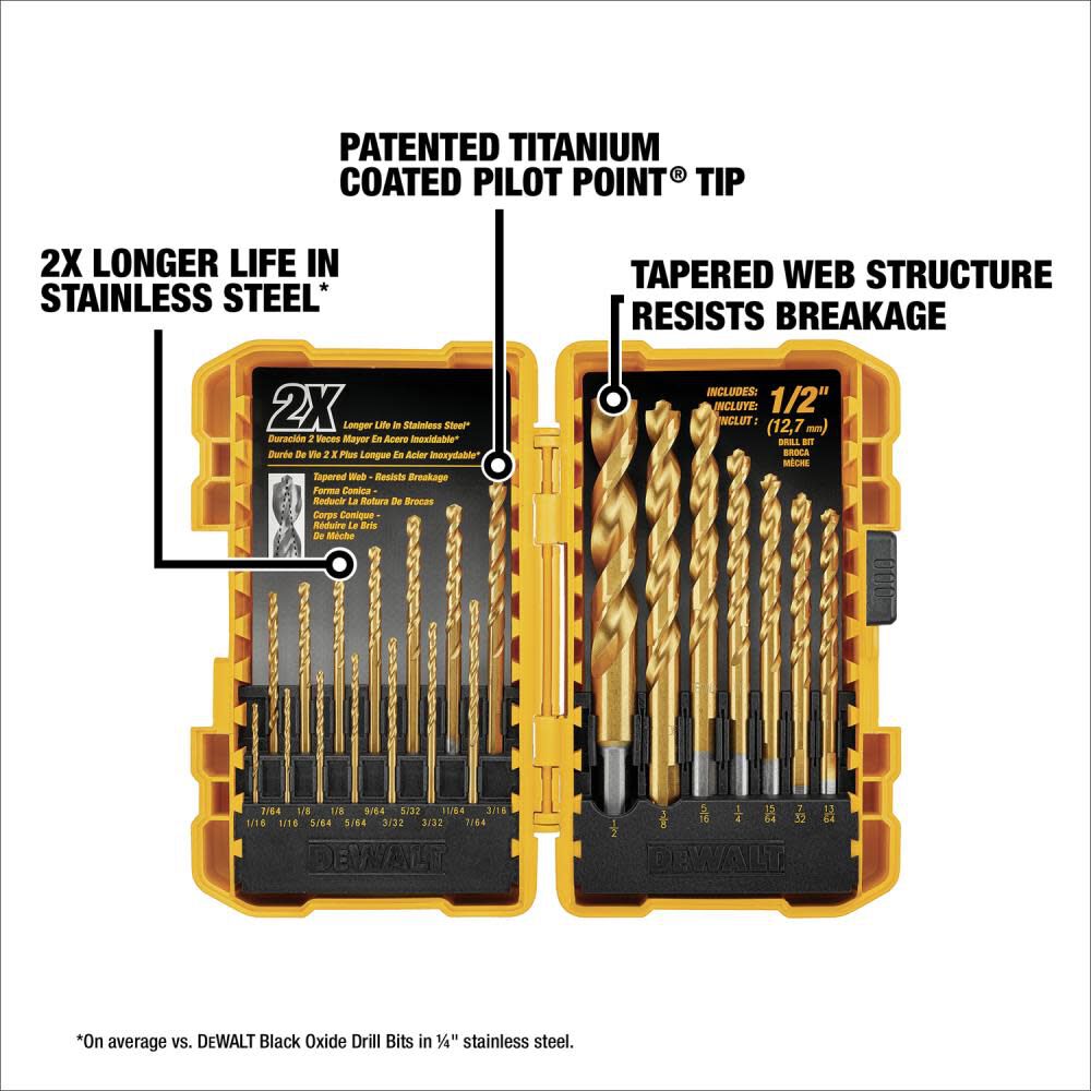 DeWalt DW1361 21PC Titanium STC