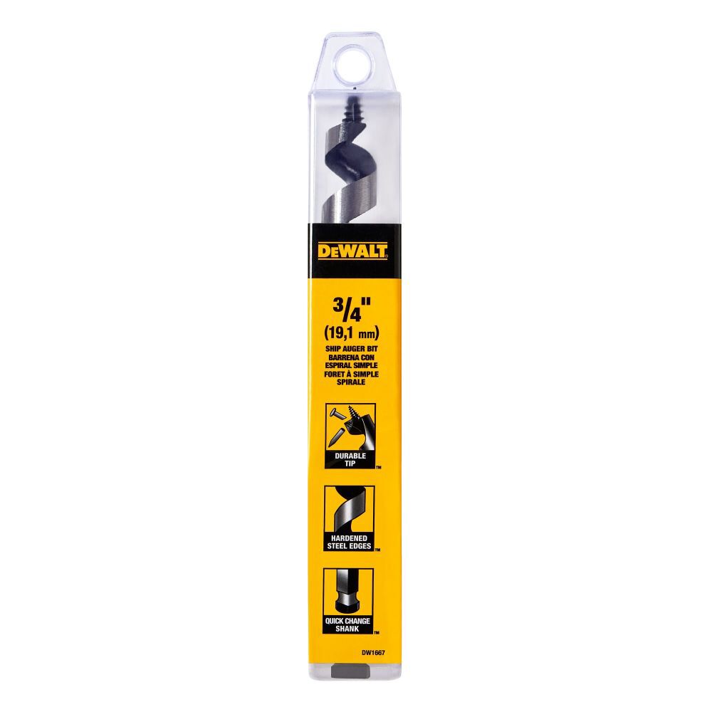 DeWalt DW1667 3/4IN SHT PWR SHIP AUGER