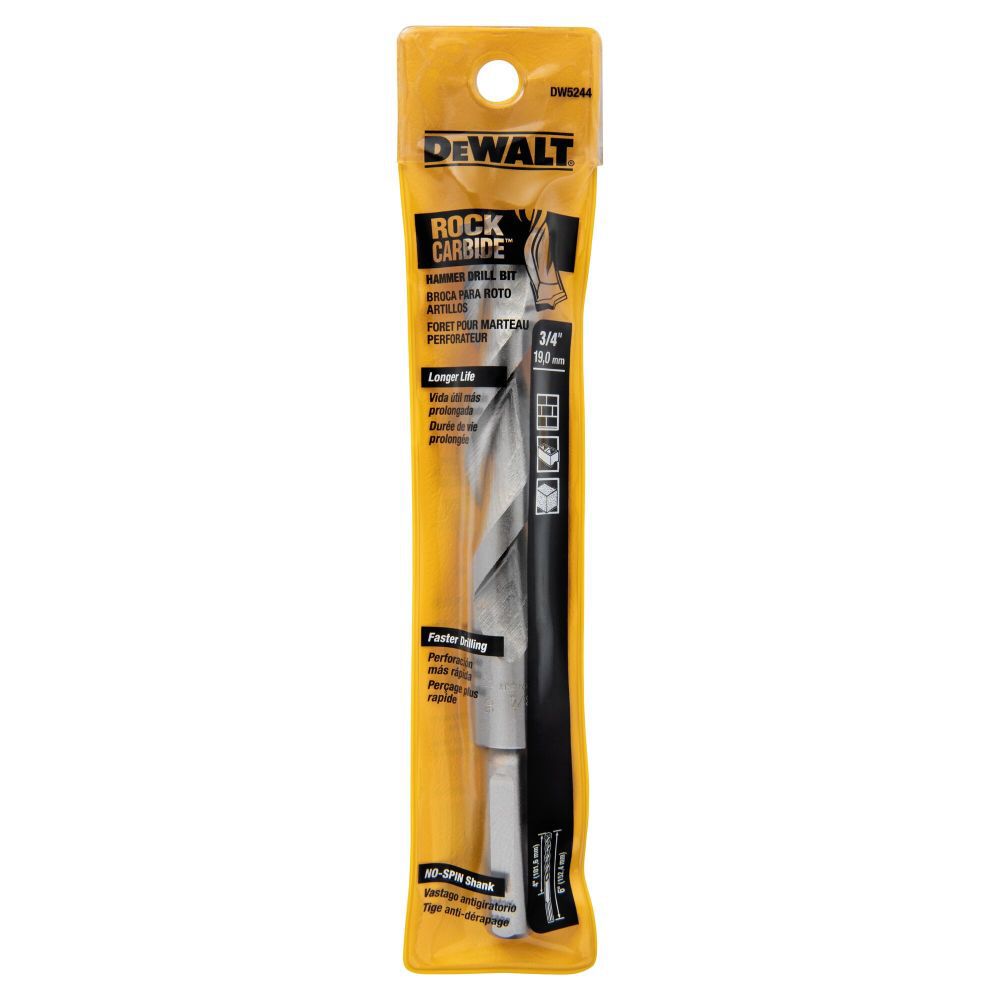 DeWalt DW5244 3/4X6 ROUND SHANK BIT