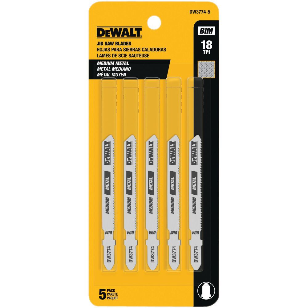 DeWalt DW3774-5 18TPI T-SHK COBALT JS BLD-5 PK