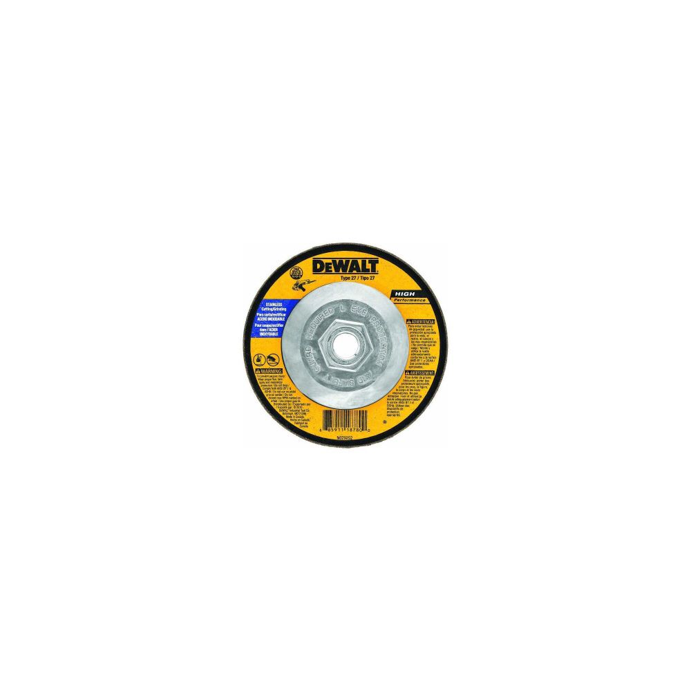 DeWalt DW8415 4-1/2X1/4X5/8-11 STAINLESS STL GRD WH