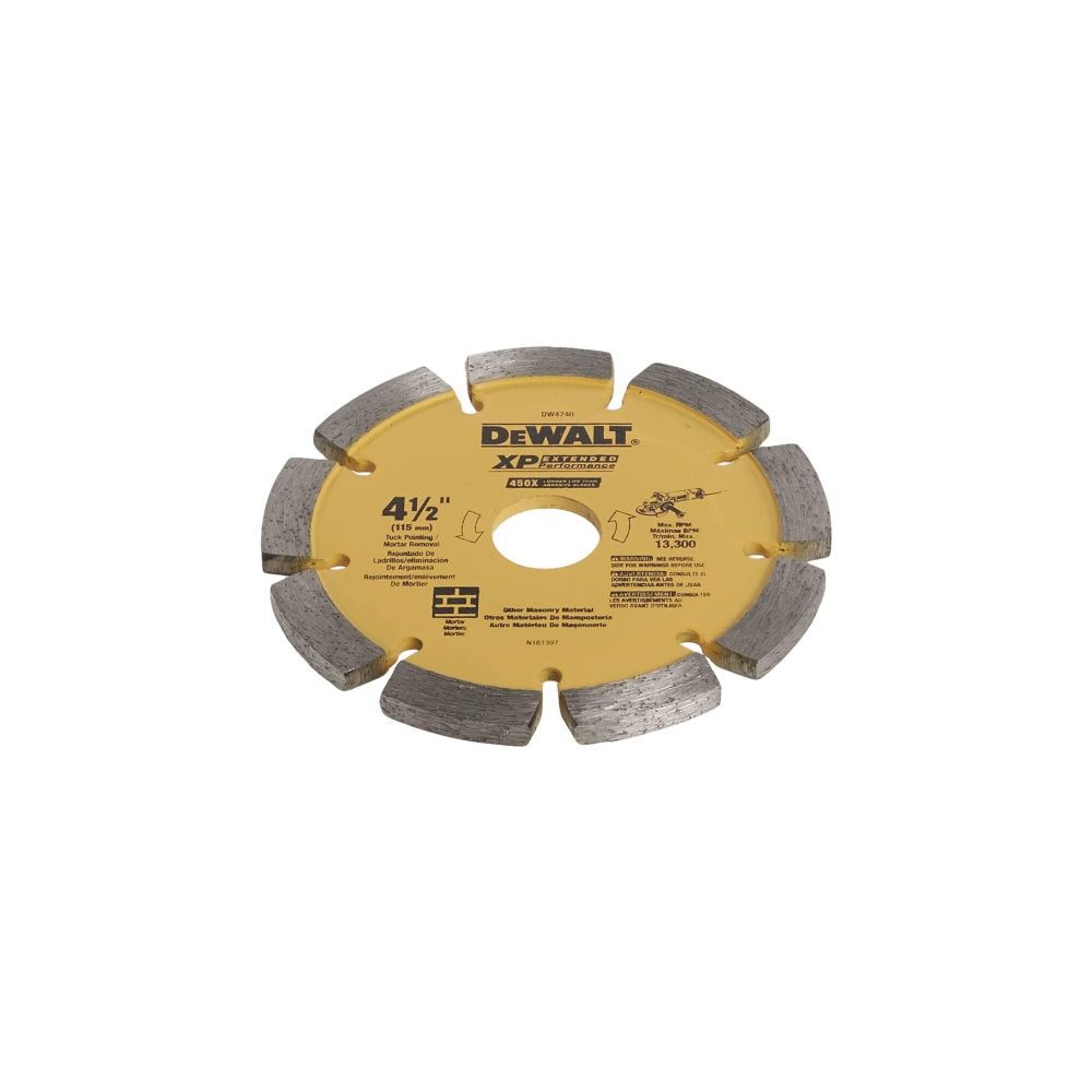 DeWalt DW4740 4-1/2 x .250 Diamond Tuck Point Blade