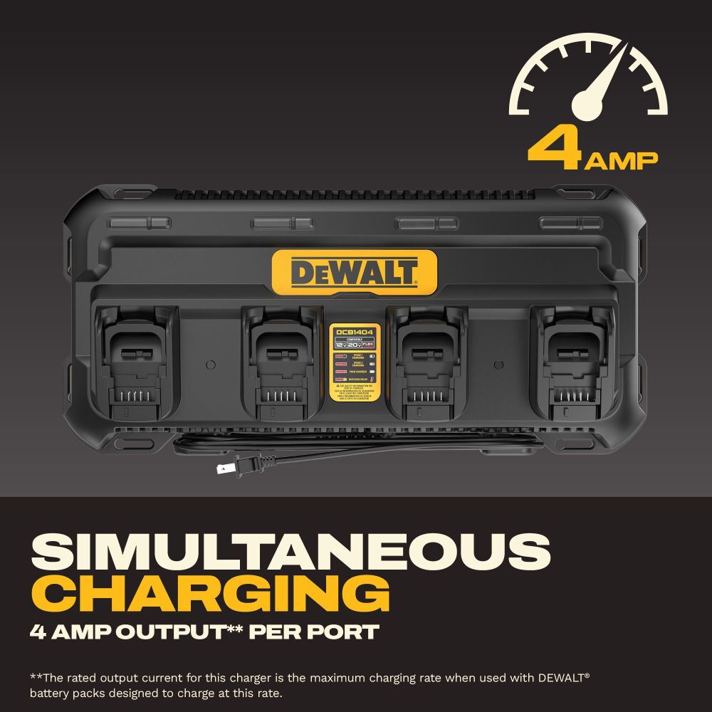DeWalt DCB1404 DEWALT 4 AMP MULTIPORT CHARGER
