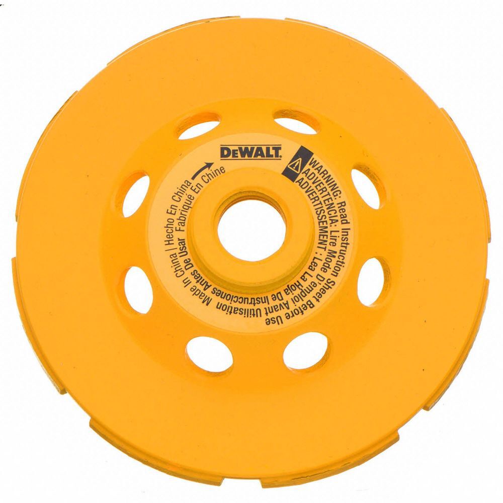 DeWalt DW4772 4 CUP WHEEL HEAVY MATERIAL REMOVAL