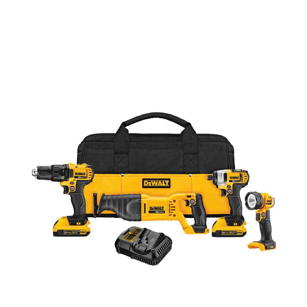 DeWalt DCK420D2 20V MAX LI-ION COMPACT 4-TOOL COMBO