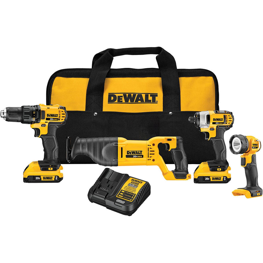 DeWalt DCK420D2 20V MAX LI-ION COMPACT 4-TOOL COMBO