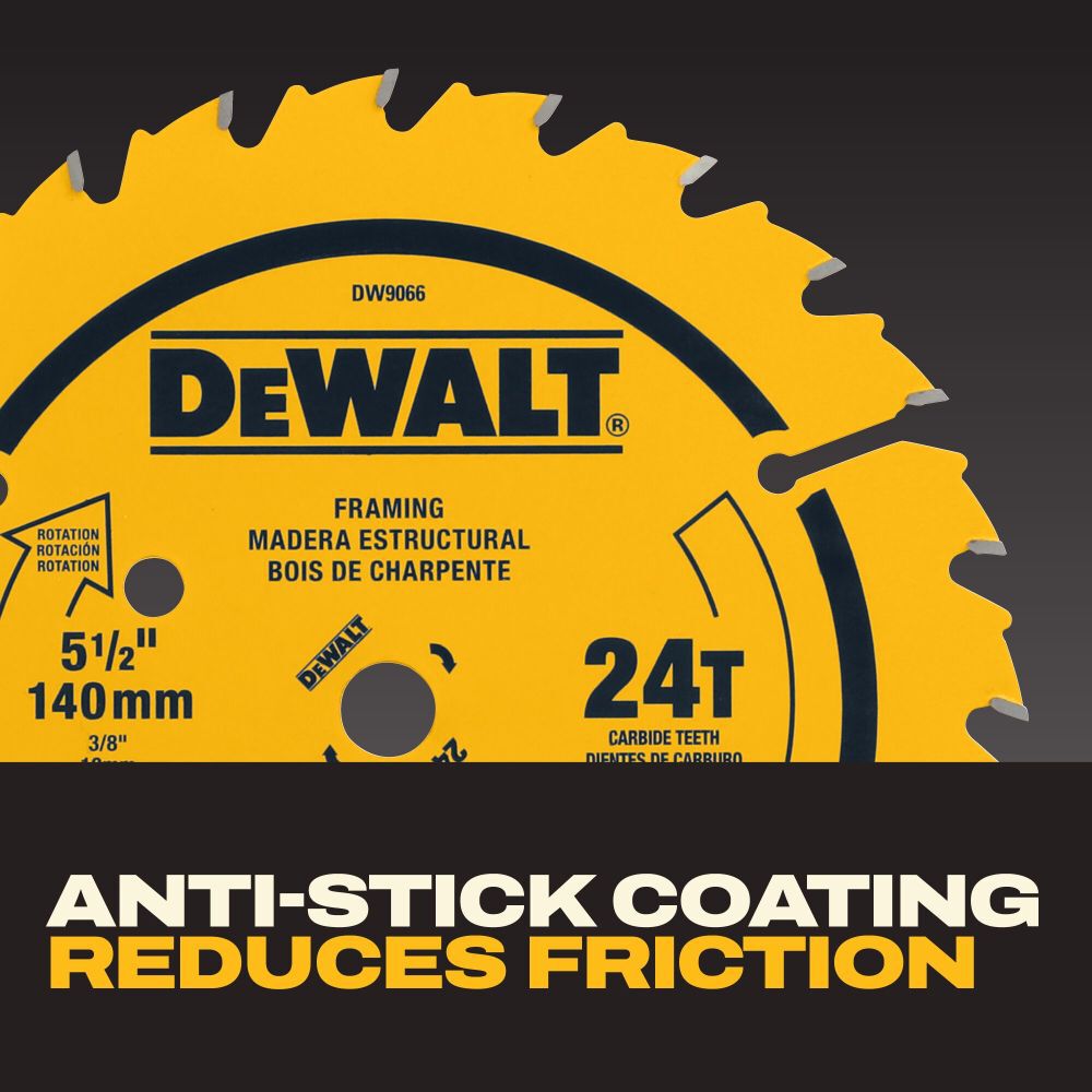 DeWalt DW9066 5-1/2 24T CORDLESS CONSTRUCTION BLADE