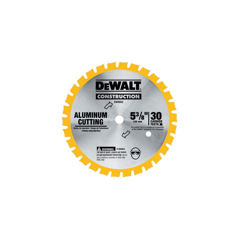 DeWalt DW9052 5-3/8IN 30T ALUM METALCUTTING 20mm ARBOR