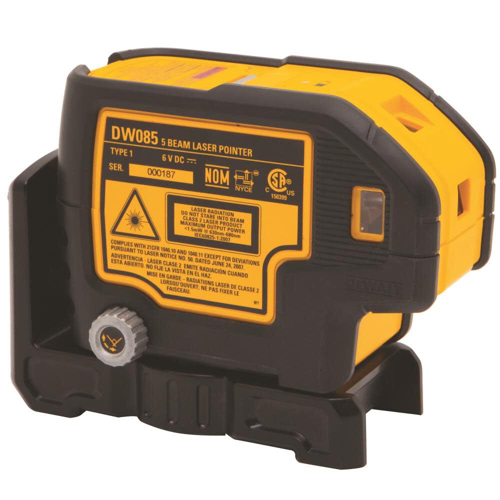 DeWalt DW085K SELF LEVELING 5 POINT LASER