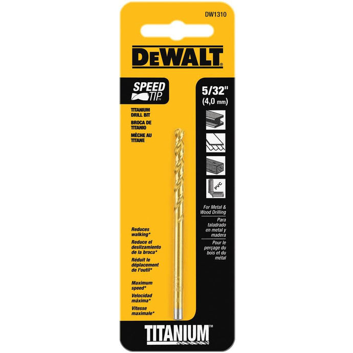 DeWalt DW1310 5/32IN TITANIUM SPEED TIP DRILL BIT