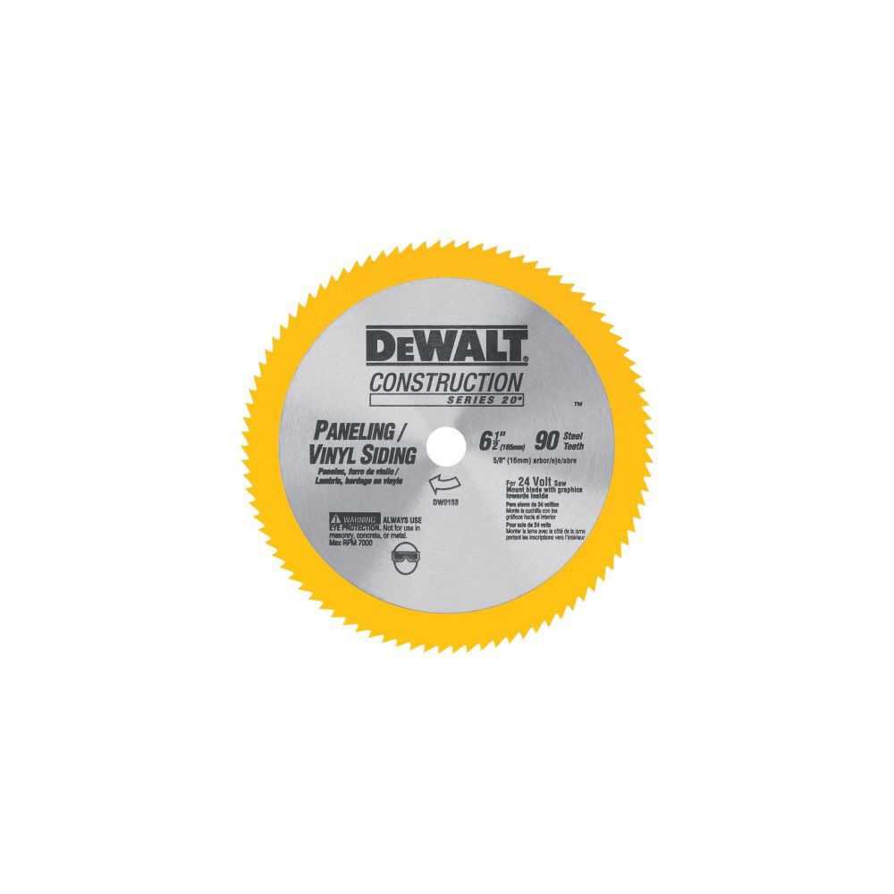 DeWalt DW9153 6-1/2 90T PANEL/VINYL SIDING