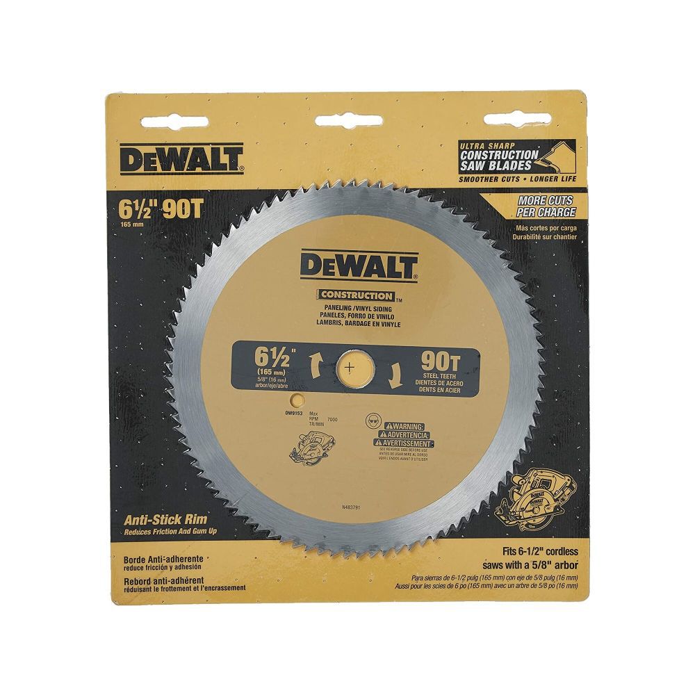 DeWalt DW9153 6-1/2 90T PANEL/VINYL SIDING