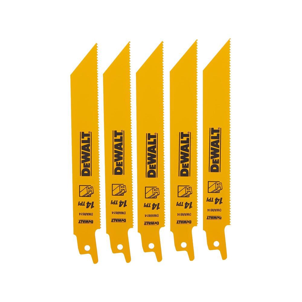 DeWalt DW4808B25 6IN 14TPI STGT BK BLD-25