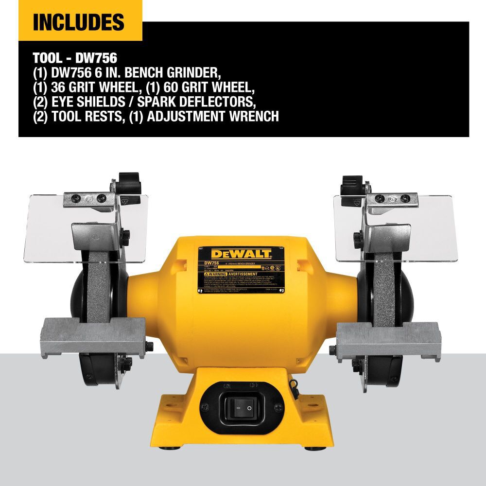 DeWalt DW756 6IN BENCH GRINDER