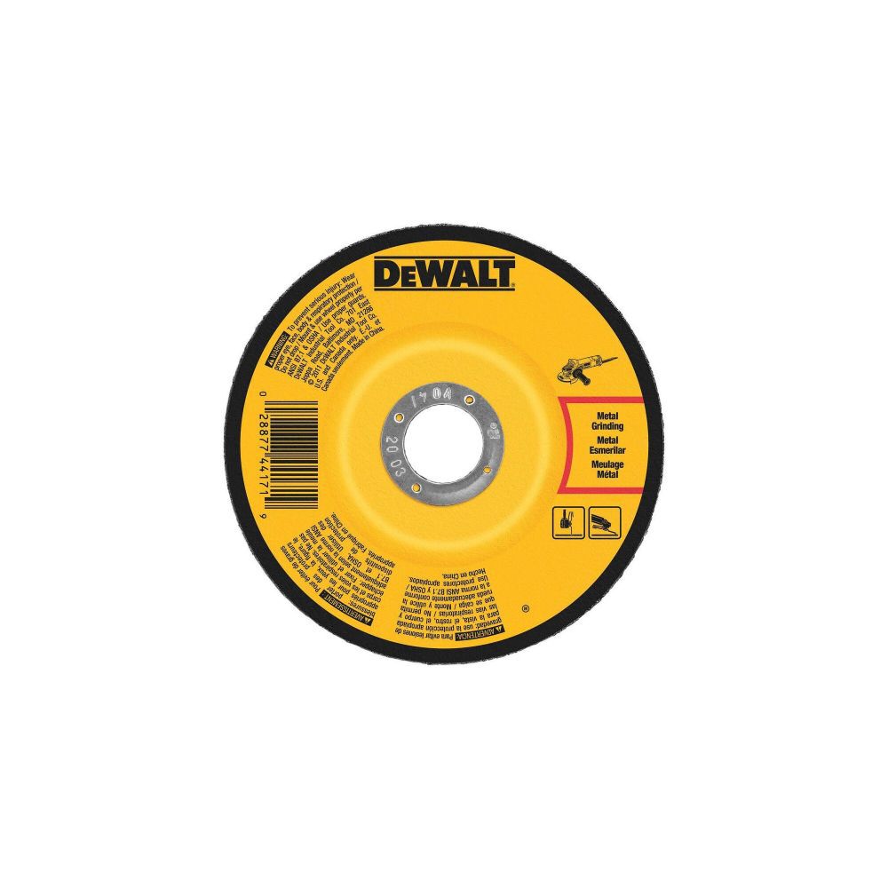 DeWalt DW4626 6 X 1/4 X 5/8-11 IN GP GRINDING WHEEL