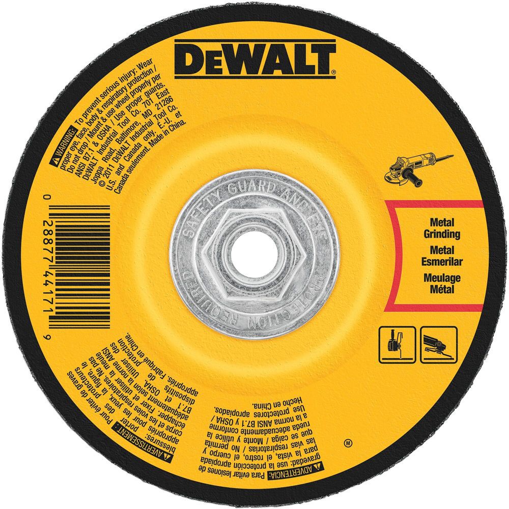DeWalt DW4626 6 X 1/4 X 5/8-11 IN GP GRINDING WHEEL